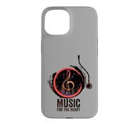 Carcasa para iPhone 15 Disco de Vinilo Retro de música para el corazón