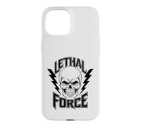 Carcasa para iPhone 15 Diseño de Calavera de Fuerza letal - Bold Lightning Bolt Gothic