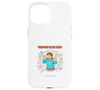 Carcasa para iPhone 15 Diseño de Conciencia Atrapado en mi Mente Pensando Demasiado