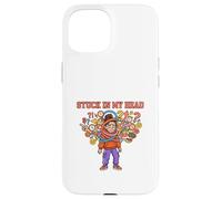 Carcasa para iPhone 15 Diseño de Conciencia Mental Atrapado en mi Cabeza Pensando Demasiado