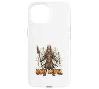 Carcasa para iPhone 15 Diseño de Guerrero Egipcio Antiguo de Nivel de Dios