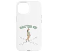 Carcasa para iPhone 15 Diseño de motivación de Camino Personal Walk Your Way