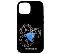 Carcasa para iPhone 15 Diseño de neón Time Heals All Heart & Gear