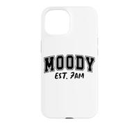Carcasa para iPhone 15 Diseño Divertido para Amantes del Café a Las 7am