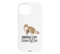 Carcasa para iPhone 15 Diseño para dueños de Gatos Siberian Cats Extreme Fluff Zone