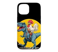 Carcasa para iPhone 15 Disfraz de Pollo Best Friends para Amantes de los Dinosaurios