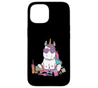 Carcasa para iPhone 15 Disfraz de Unicornio para Fiesta temática de los años 80 y 90