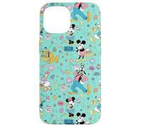 Carcasa para iPhone 15 Disney Mickey Mouse and Friends Retro Spring Easter Pattern