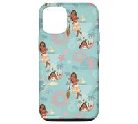 Carcasa para iPhone 15 Disney Moana Tropical Summer Adventures with Pua and Heihei