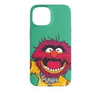 Carcasa para iPhone 15 Disney The Muppets Animal Electric Mayhem Big Face Green