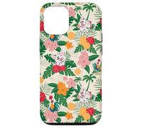 Carcasa para iPhone 15 Disney Vaiana 2 Pua & Heihei Friends Tropical Flower Pattern