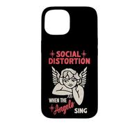 Carcasa para iPhone 15 Distorsión Social Oficial Cuando los ángeles cantan