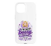 Carcasa para iPhone 15 Divertido Bossy Rubia De Dibujos Animados Mujer Púrpura Reina
