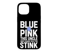 Carcasa para iPhone 15 Divertido Dicho Rosa This Uncle Wont Change You If You Stink