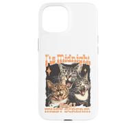 Carcasa para iPhone 15 Divertido diseño felino de Midnight Screaming Cats