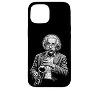 Carcasa para iPhone 15 Divertido Física Científico Jugando Saxofón Matemáticas Nerd Ciencia Humor