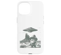 Carcasa para iPhone 15 Divertido gnomo del Desierto OVNI Alien Western Encounter Design