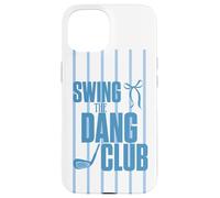 Carcasa para iPhone 15 Divertido Golfing Swing The Dang Club Blue Golf Mom