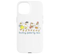Carcasa para iPhone 15 Divertido Humor de Pato Profesor, enseñanza impulsada por el Amor