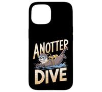 Carcasa para iPhone 15 Divertido Juego de Palabras de Buceo Buceo - Anotter Dive