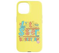 Carcasa para iPhone 15 Divertido Lazo de béisbol para Hermanas pequeñas, el Mayor Fan de la Hermana pequeña, el día del Juego