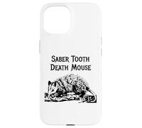 Carcasa para iPhone 15 Divertido Sable Diente Muerte Ratón Mal Nombre Animal Incorrecto Broma Estúpida