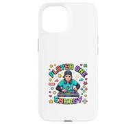 Carcasa para iPhone 15 DJ Retro para Jugadores al Estilo Energy Pixel