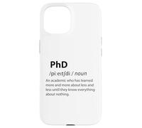 Carcasa para iPhone 15 Doctorado Divertido Diccionario Definición Doctorado Estudiante Graduación