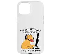 Carcasa para iPhone 15 Dog Gamer En Internet, Nadie Sabe Que Eres un Perro