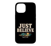 Carcasa para iPhone 15 Don't Be Afraid Just Believe Mark 5:36 Sea Turtle Faith