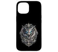 Carcasa para iPhone 15 Dragón Vikingo Jormungandr y Niddhogg Vikings Dragón