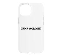 Carcasa para iPhone 15 Drink Your Milk Sign I Love Milk I Like It Raw Funny Milk