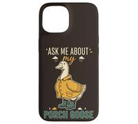 Carcasa para iPhone 15 Duck Rain Boots Funny Impermeable Humor del Tiempo