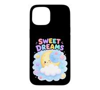 Carcasa para iPhone 15 Dulces Sueños Lindos Pastel Luna Nube Noche Cielo Caramelos