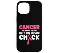 Carcasa para iPhone 15 El cáncer se peleó con la Chica equivocada Krebs Brustkrebs
