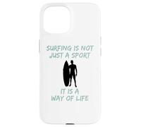 Carcasa para iPhone 15 El Surf no es Solo un Deporte, es una Forma de Vivir