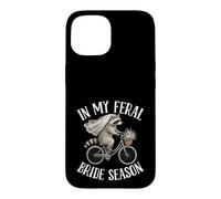 Carcasa para iPhone 15 En la Temporada de mi Novia Salvaje Boda Mapache