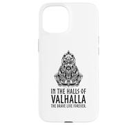 Carcasa para iPhone 15 En Valhalla los Valientes Viven para Siempre - Odin Viking Mythology