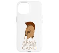 Carcasa para iPhone 15 Eneida - Mitología Romana - Arma Virumque - Latín Clásico