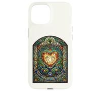 Carcasa para iPhone 15 Enfermera pediátrica Pequeños Pacientes Grandes Milagros Vidrieras