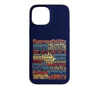 Carcasa para iPhone 15 Enseñar lo Que Importa Valores del Profesor Tipografía