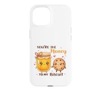 Carcasa para iPhone 15 Eres la Miel de mi Pareja Dulce Galleta