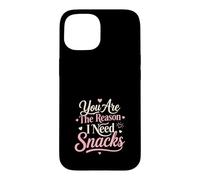 Carcasa para iPhone 15 Eres La Razón Snacks Amor Divertido Parejas