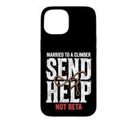Carcasa para iPhone 15 Escalada Casado con Un Escalador Enviar Ayuda No Beta