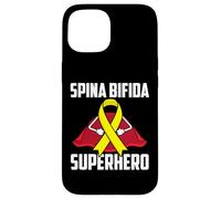 Carcasa para iPhone 15 Espina Bífida Superhéroe Superviviente Guerrero Luchador