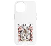 Carcasa para iPhone 15 Espíritu Wendigo Críptido Terror Folklore Bosque