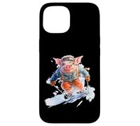 Carcasa para iPhone 15 Esquís, Esquí Alpino,