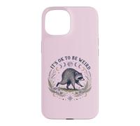 Carcasa para iPhone 15 Está Bien ser Raro Ronda Viral Raccoon Cottagecore