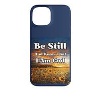 Carcasa para iPhone 15 Estar quieto y Saber: Salmos Biblia edificante pacífica Cristiana