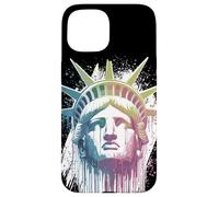 Carcasa para iPhone 15 Estatua de la Libertad, EE.UU., Nueva York, Gotham, américa diseño